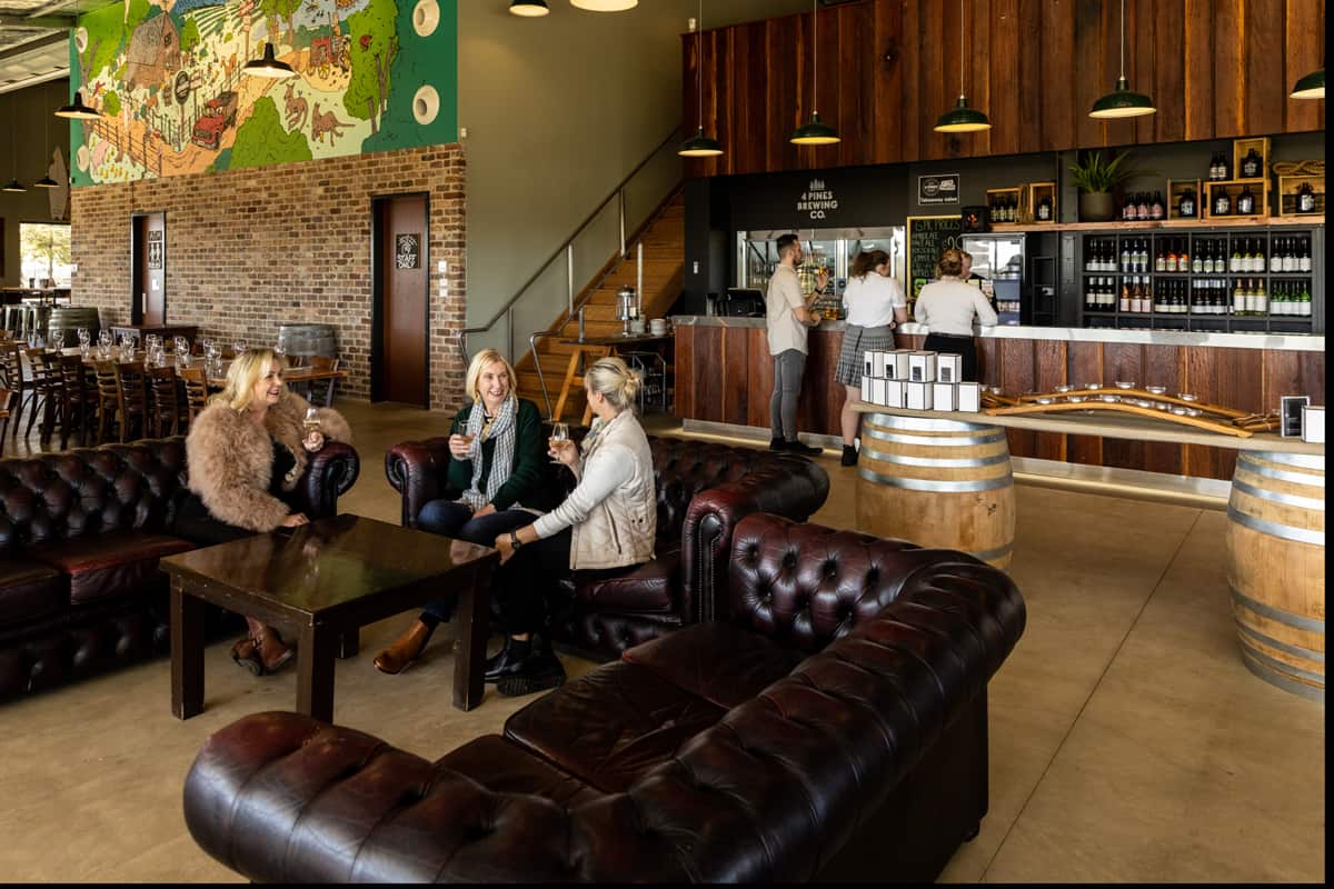Wine tasting cellar door at Hunter Valley Resort and Farm in Pokolbin