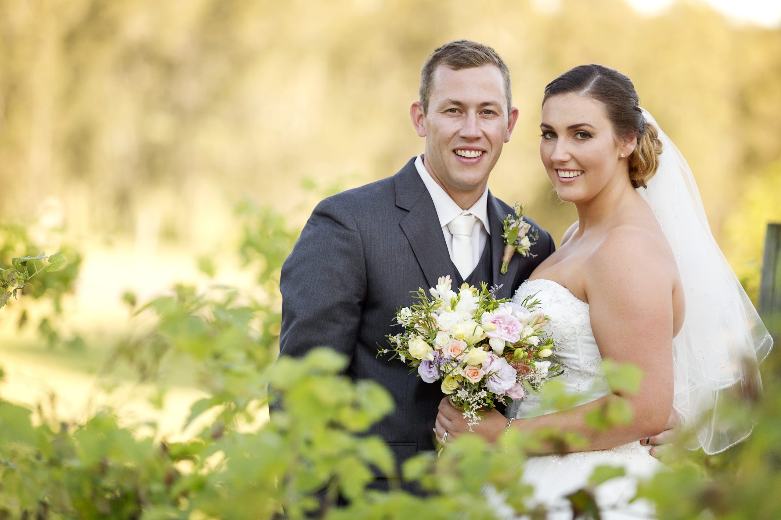 Wedding couple at Hunter Farm in the Hunter Valley