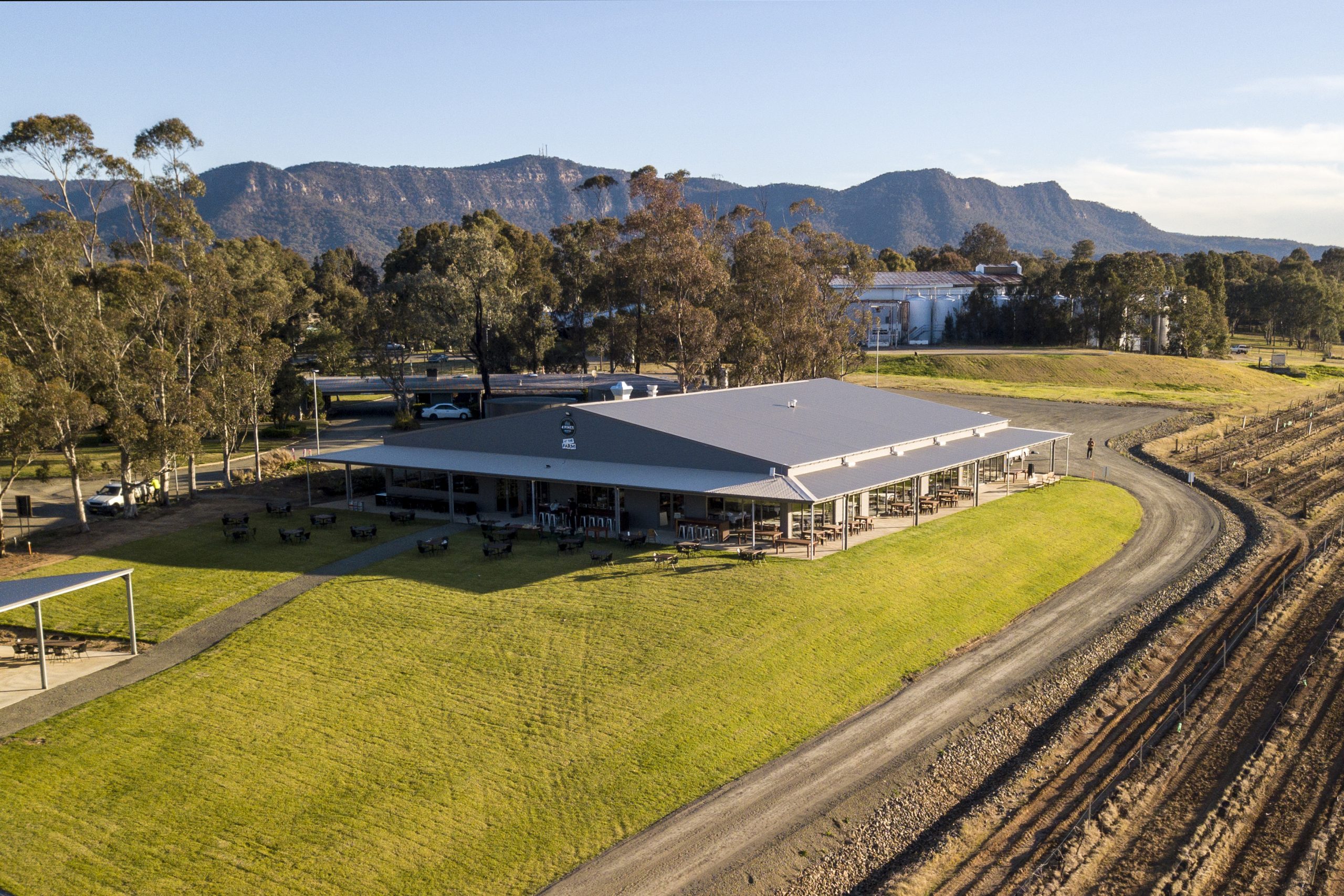 Dinner, food and drinks at 4 Pines at the Farm Taproom and Barrel Bistro in Pokolbin
