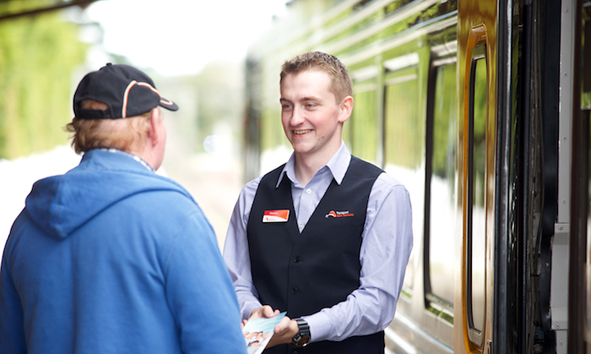 Arrival by train in the Hunter Valley