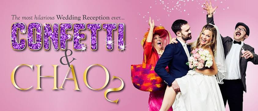Confetti and Chaos immersive comedy promotional poster